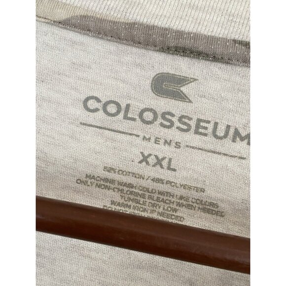 Virginia Tech Hokies Beige Tan Camo L/S T-Shirt Men's Size 2XL NCAA Colosseum - Picture 5 of 8